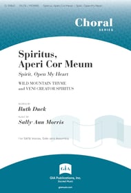 Spiritus, Aperi Cor Meum SATB choral sheet music cover Thumbnail